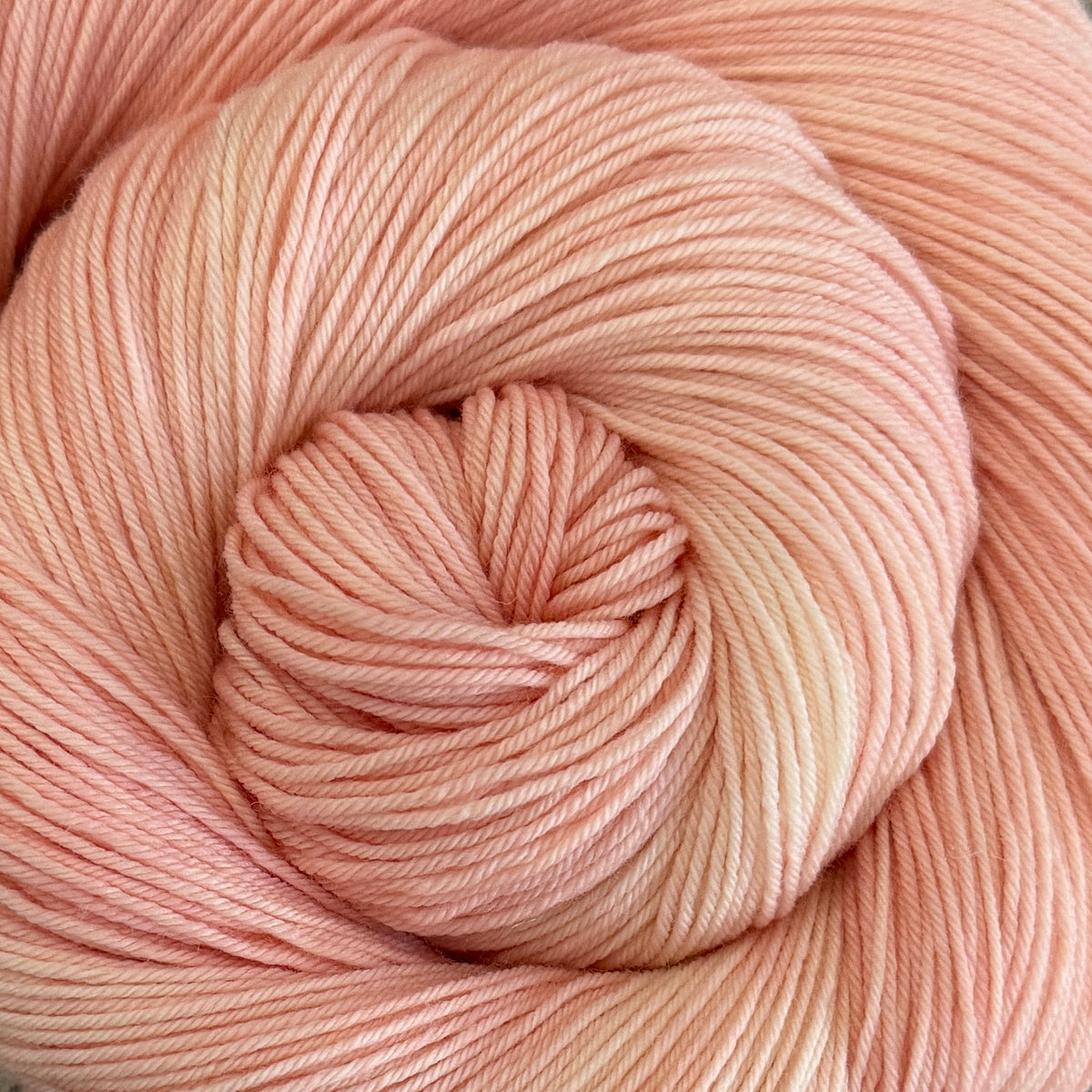 Simply Sock Yarn - Blush Semi Solid – Greenwood Fiberworks