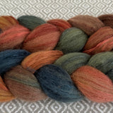 Polwarth Mulberry Silk Roving - Outlaw