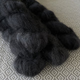 Fine Fluff Yarn - Black Semi Solid