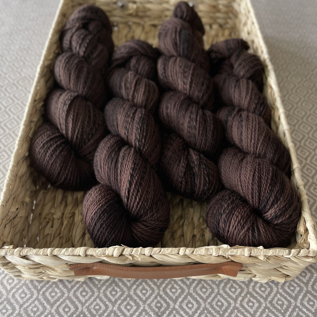 Zippy Fingering Weight Yarn - Mocha Semi Solid – Greenwood Fiberworks