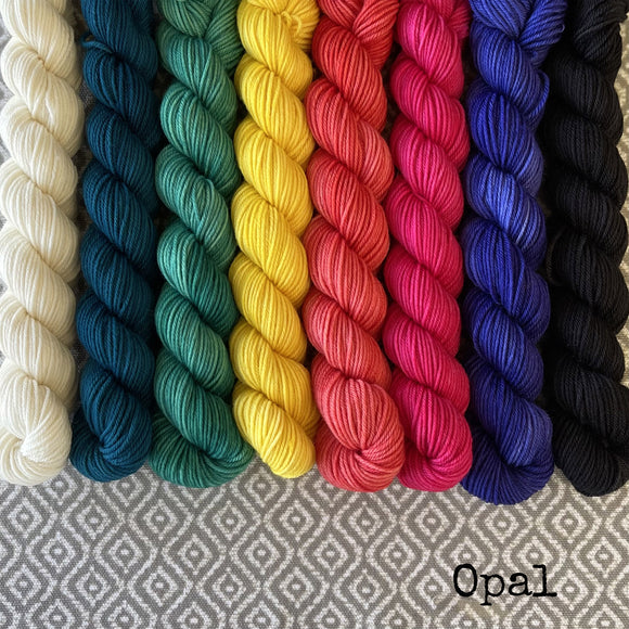 *Clearance* Simply Sock 8-Pack Mini Skeins in Opal Semi Solid