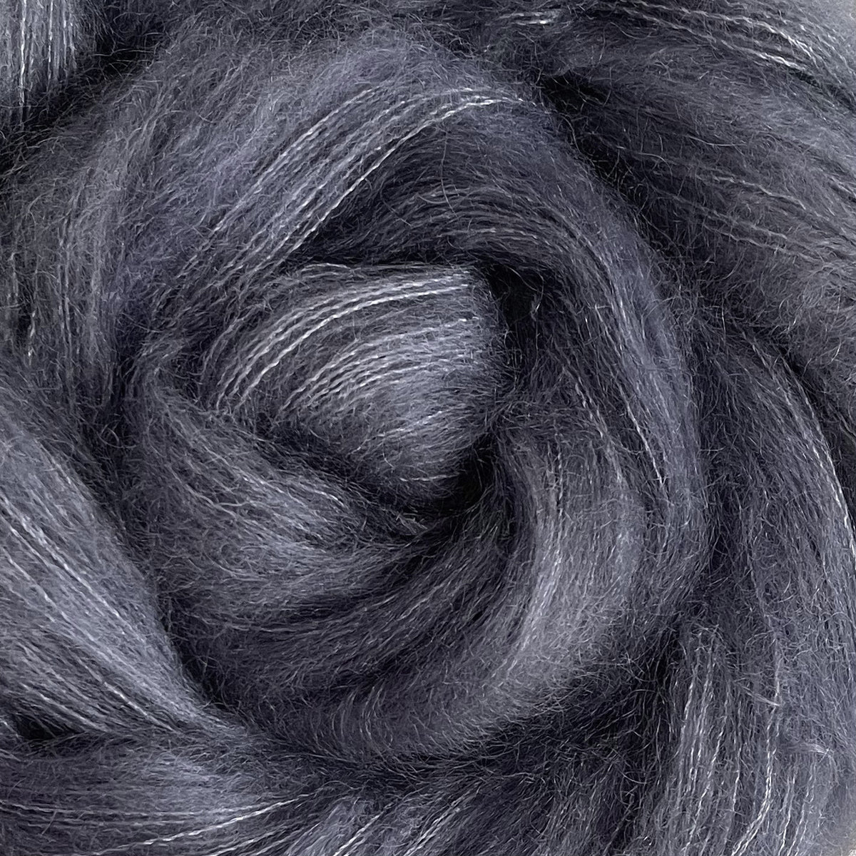 Fine Fluff Yarn - Periwinkle Semi Solid – Greenwood Fiberworks