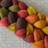 Rambouillet Wool Roving - Autumn Leaves