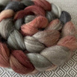 Sock Roving - OOAK - Carnation
