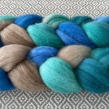 Targhee Wool Roving - Aquamarine