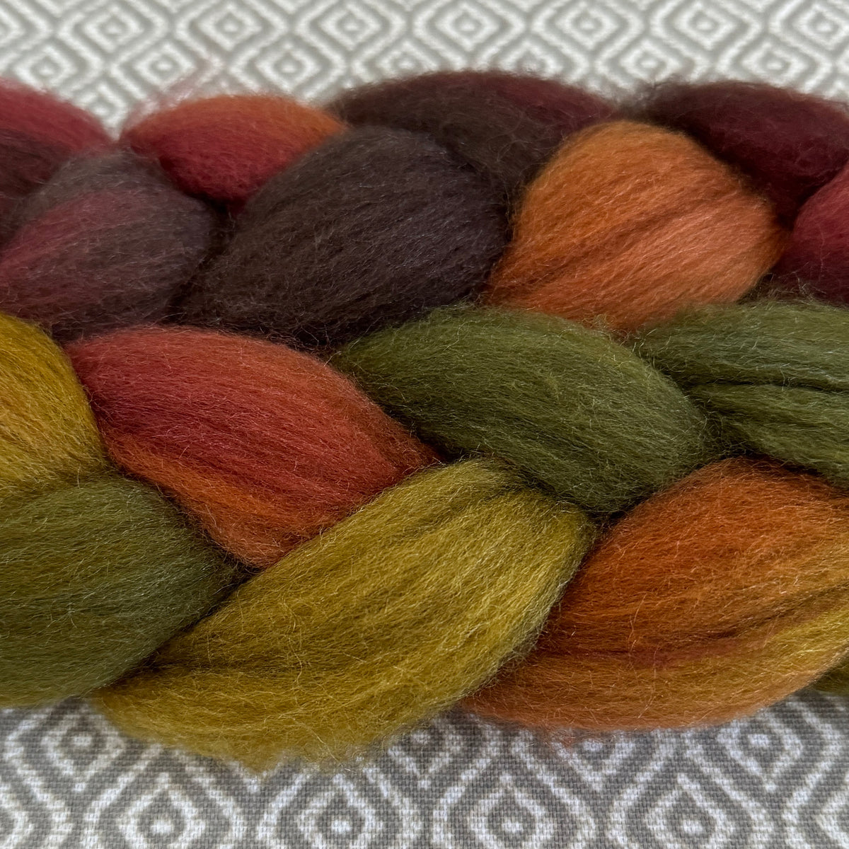 Merino Yak Silk Roving - Autumn Leaves – Greenwood Fiberworks