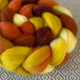 Targhee Wool Roving - OOAK - Candy Corn