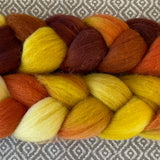 Targhee Wool Roving - OOAK - Candy Corn