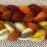 Heathered BFL Roving - OOAK - Candy Corn