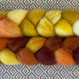 Merino Superfine Roving - OOAK - Candy Corn