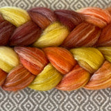 Merino Bamboo Silk Roving - OOAK - Candy Corn