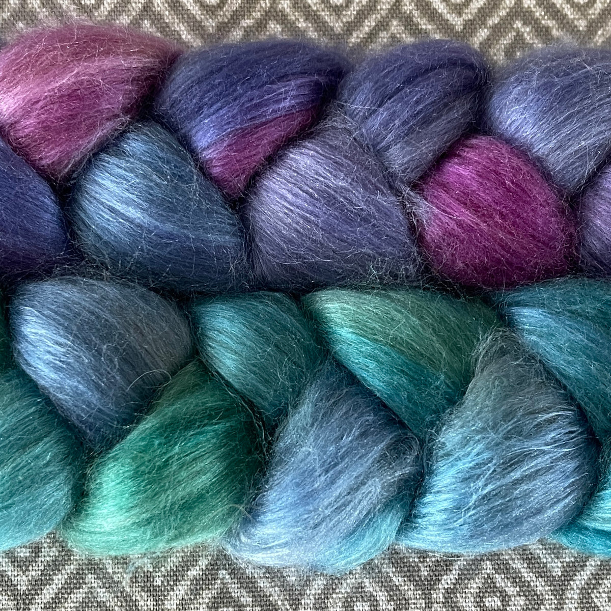 Camel Silk Roving - Carnival – Greenwood Fiberworks