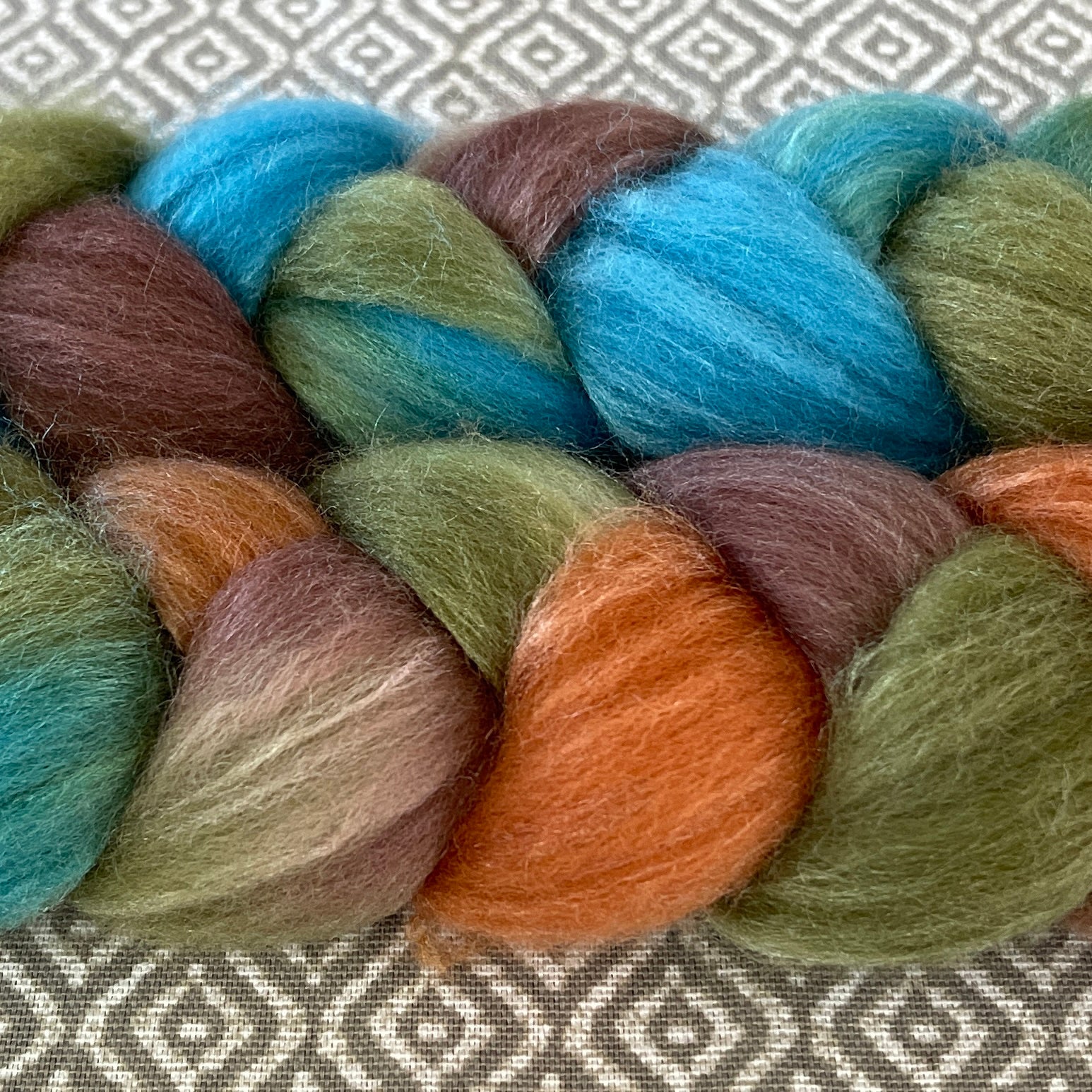 Polwarth Mulberry Silk Roving - Copper Hills – Greenwood Fiberworks