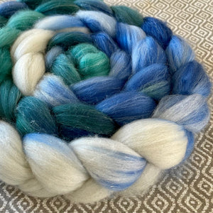 Glitter Roving - Denali - Silver