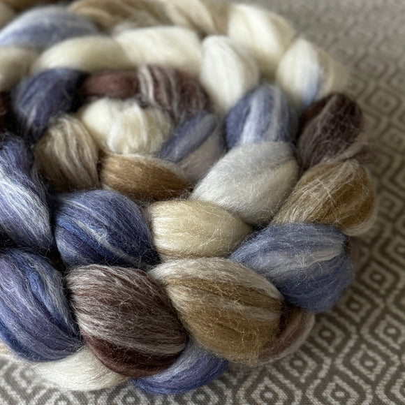 Merino Bamboo Silk Roving - Sandpiper