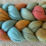 Rambouillet Wool Roving - Earthen Hues