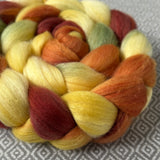 Polwarth Mulberry Silk Roving - Harvest