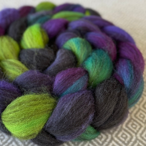 Heathered BFL Roving - Northern Lights