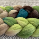 Rambouillet Wool Roving - OOAK - Moss