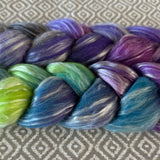 Merino Tencel Roving - Northern Lights