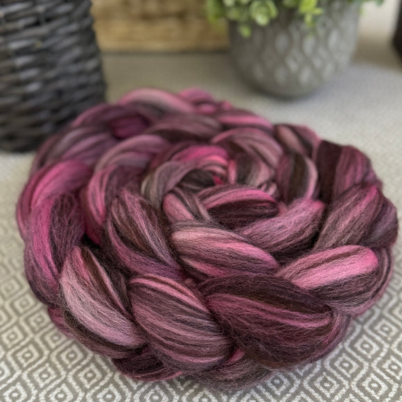 *Limited Edition* Tri-Color Merino Roving - Pink