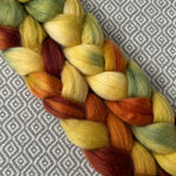 Merino Camel Silk Roving - Harvest