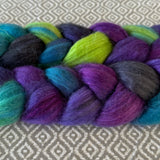 Merino Camel Silk Roving - Northern Lights