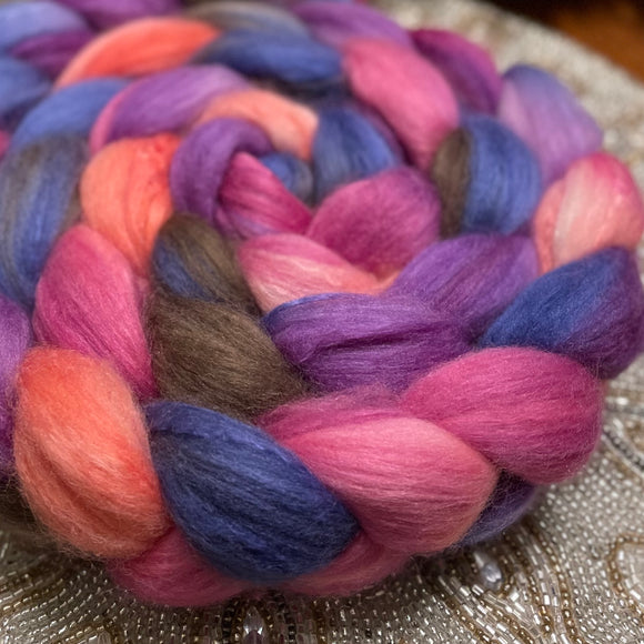 Merino Superfine Roving - Winter Sky - OOAK