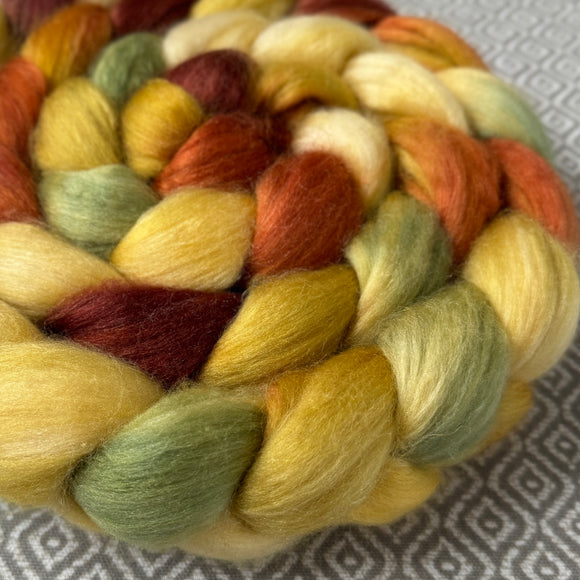 Merino Camel Silk Roving - Harvest