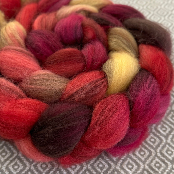 Heathered BFL Roving - OOAK - Embers