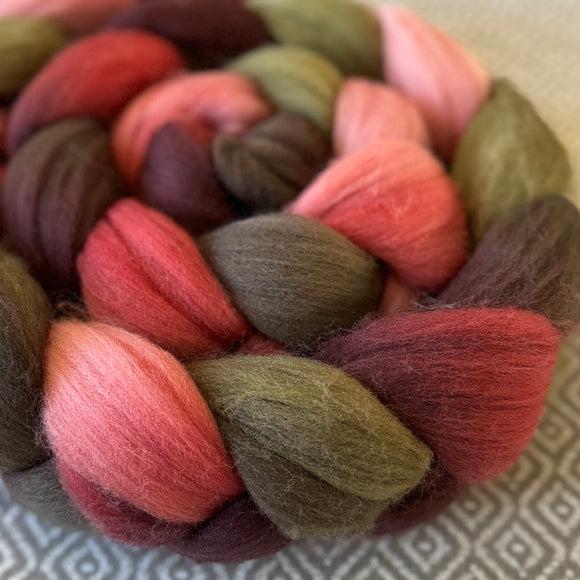 Rambouillet Wool Roving - Paper Roses
