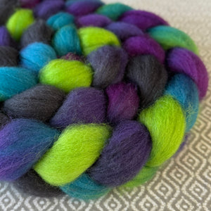 BFL Wool Roving - Northern Lights