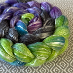 Merino Tencel Roving - Northern Lights