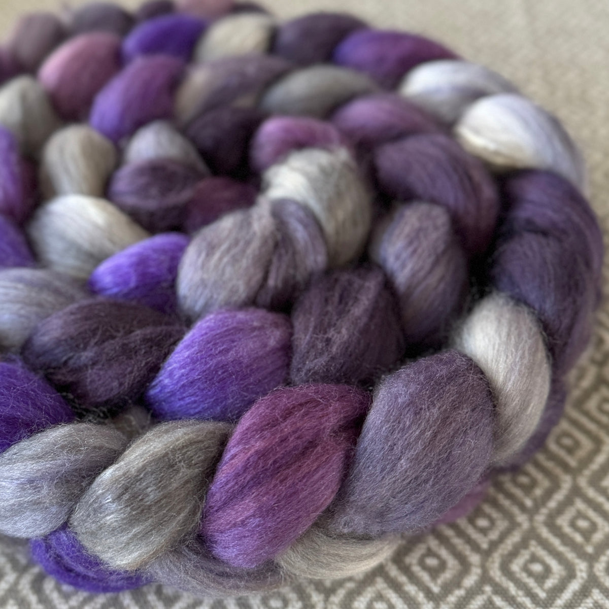 Merino Camel Silk Roving - Violet – Greenwood Fiberworks