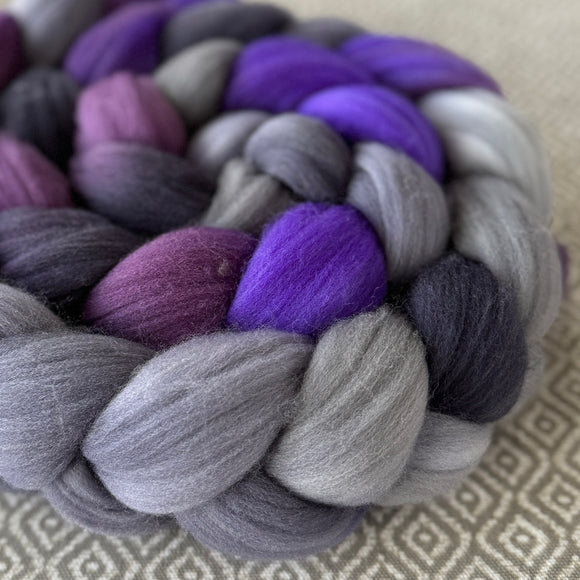 Rambouillet Wool Roving - Violet