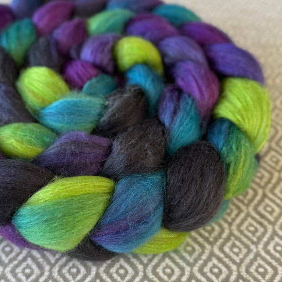 Merino Camel Silk Roving - Northern Lights