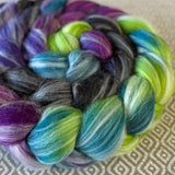 Merino Bamboo Silk Roving - Northern Lights