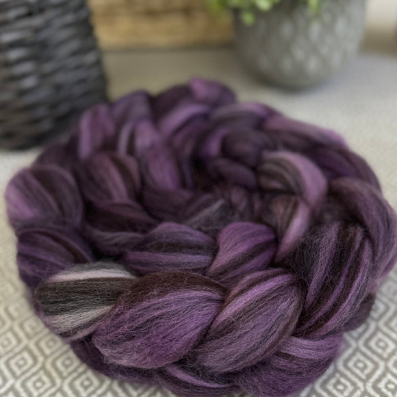 *Limited Edition* Tri-Color Merino Roving - Grape