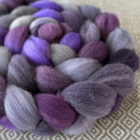 Polwarth Wool Roving - Violet