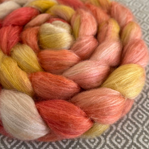 Camel Silk Roving - OOAK - Here Comes the Sun