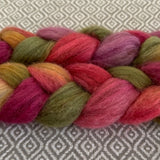 Merino Yak Silk Roving - Dragon Fruit