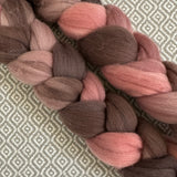 Rambouillet Wool Roving - Rosewood