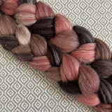 Glitter Roving - Rosewood - Gold