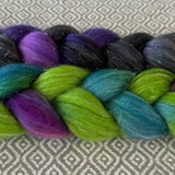 Glitter Roving - Northern Lights - Silver