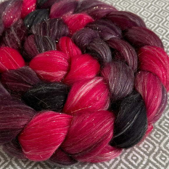 Glitter Roving - Roses - Gold