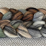 Polwarth Black Bamboo Silk Roving - OOAK - Hen House