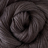 Yakity Yak Fingering Weight Yarn - Charcoal Semi Solid