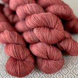 Yakity Yak Fingering Weight Yarn - Coral Semi Solid