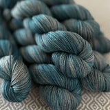 Yakity Yak Fingering Weight Yarn - Shades of Turquoise