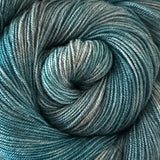 Yakity Yak Fingering Weight Yarn - Shades of Turquoise